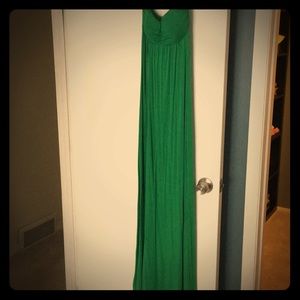 Strapless maxi dress